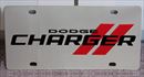 Dodge Charger stripes vanity license plate car tag